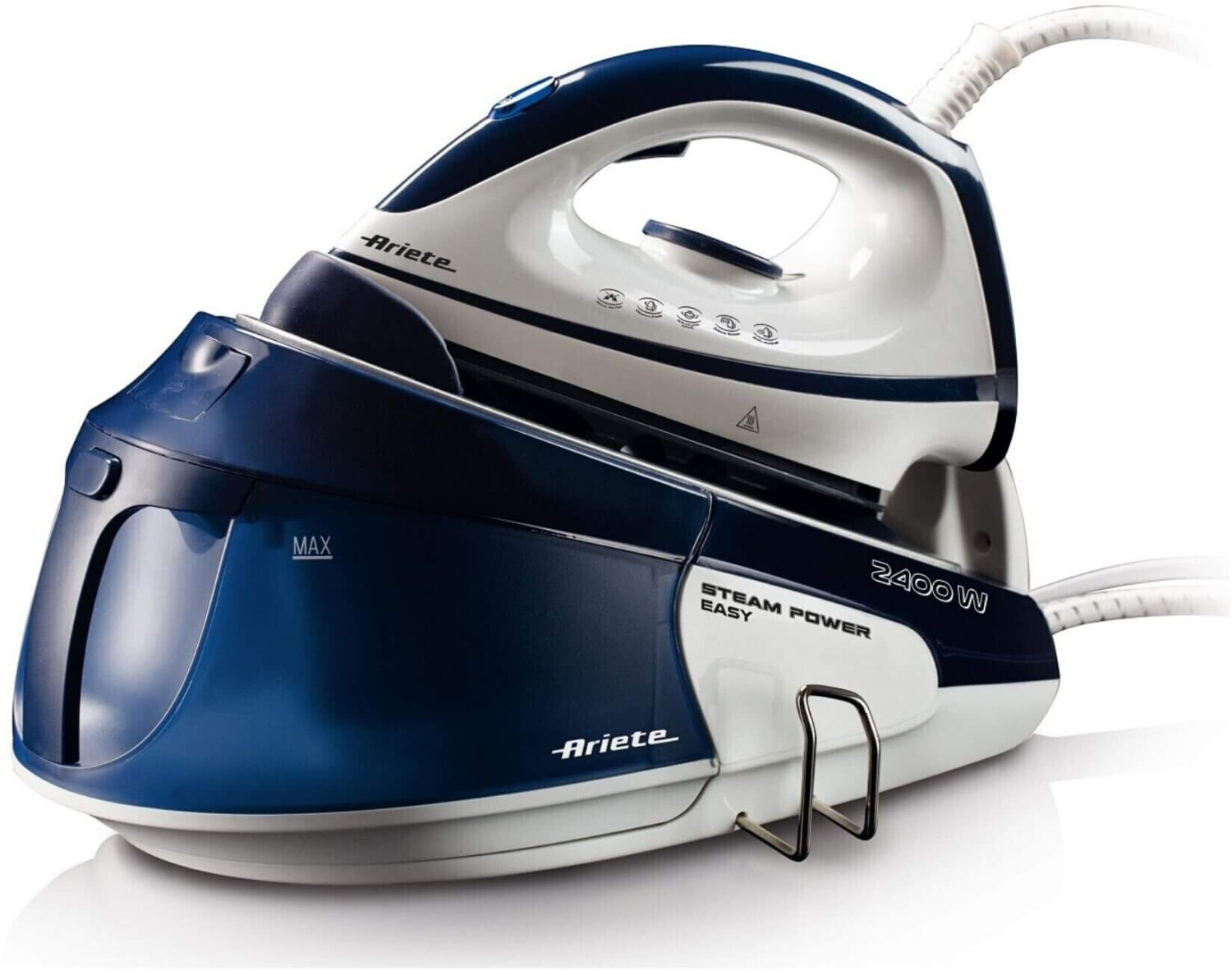 اتو بخار مخزن‌ دار آریته ایتالیا Ariete مدل Steam Power Easy 5571 | ظرفیت مخزن ۱.۸ لیتر | توان ۲۴۰۰ وات | بخاردهی پیوسته